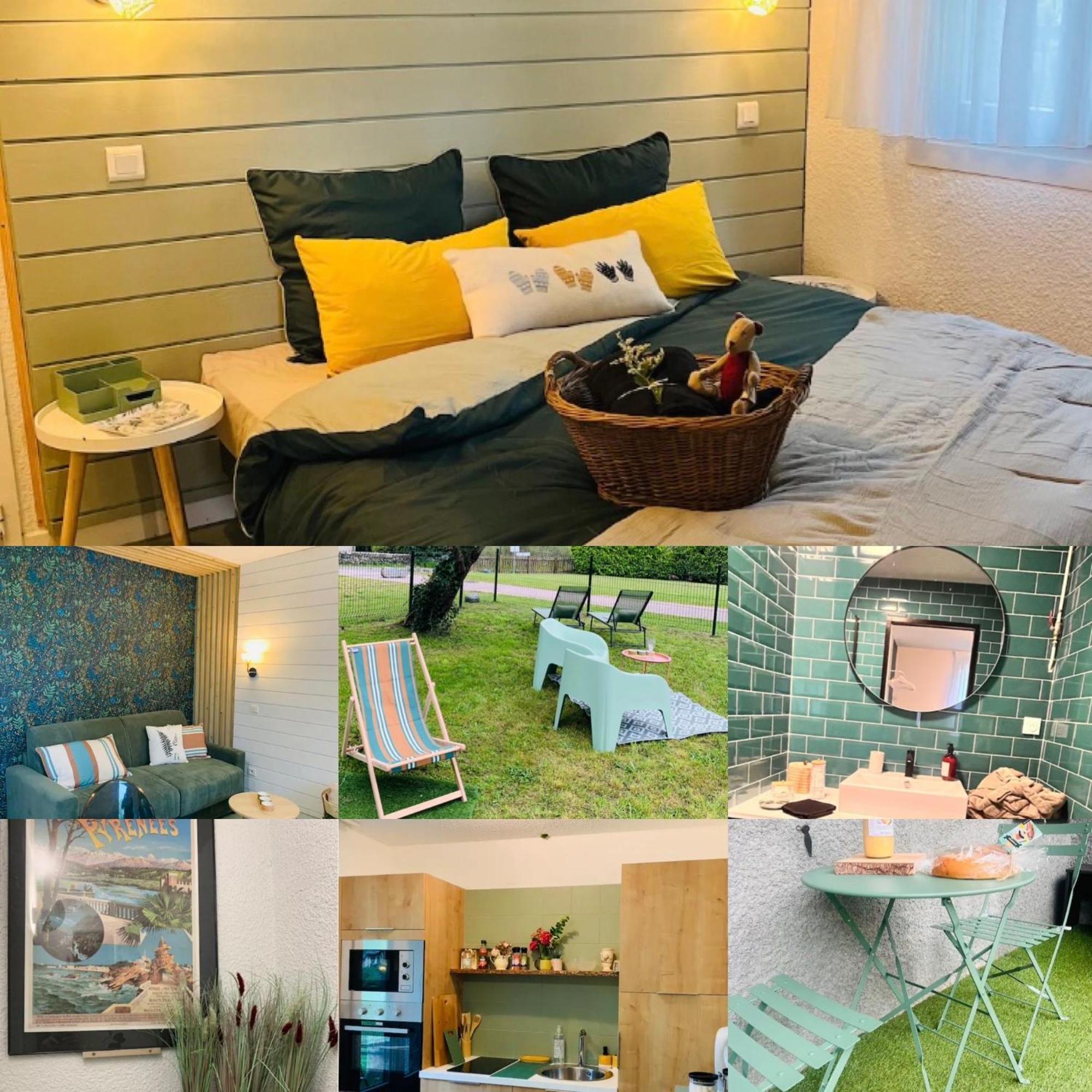 La Suite Unique - Le Jardin Sur Les Pyrenees- Vue Panoramique Montagne -Jardin Cloture Prive De 100M2-Parking-Linge De Lit Et Serviettes Compris- Bielle Exterior photo